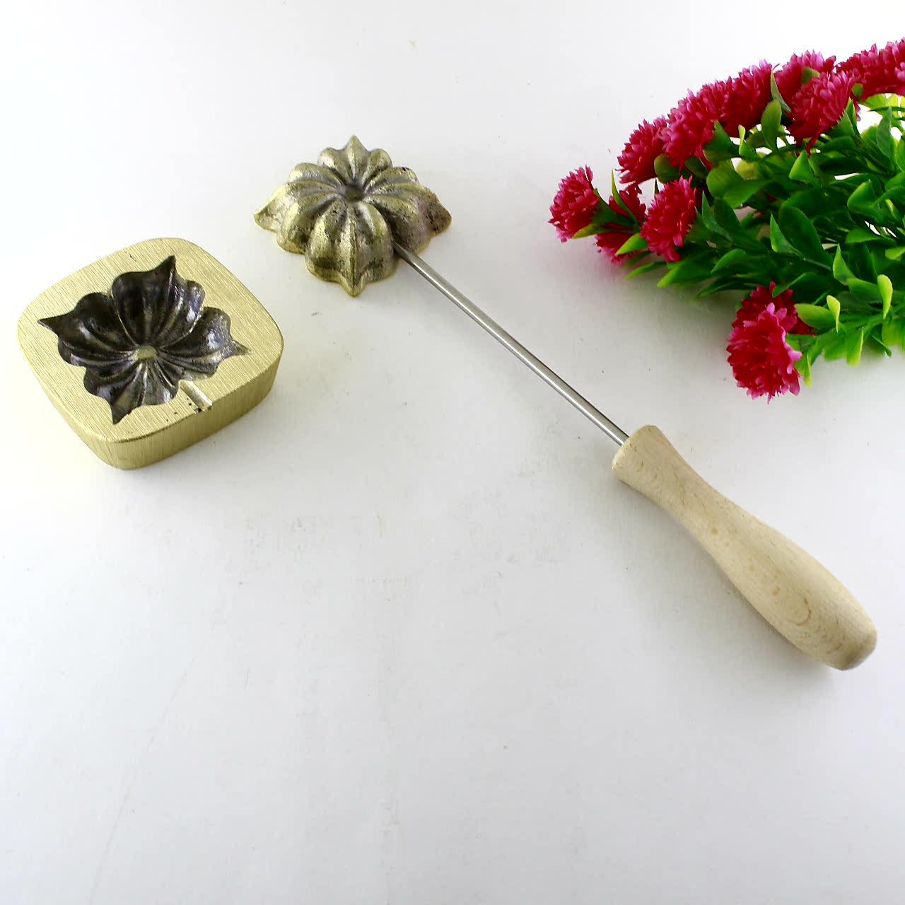 Millinery Flower making tool Flower making iron Mould Leaf/Petal Mould silk - 4.5cm