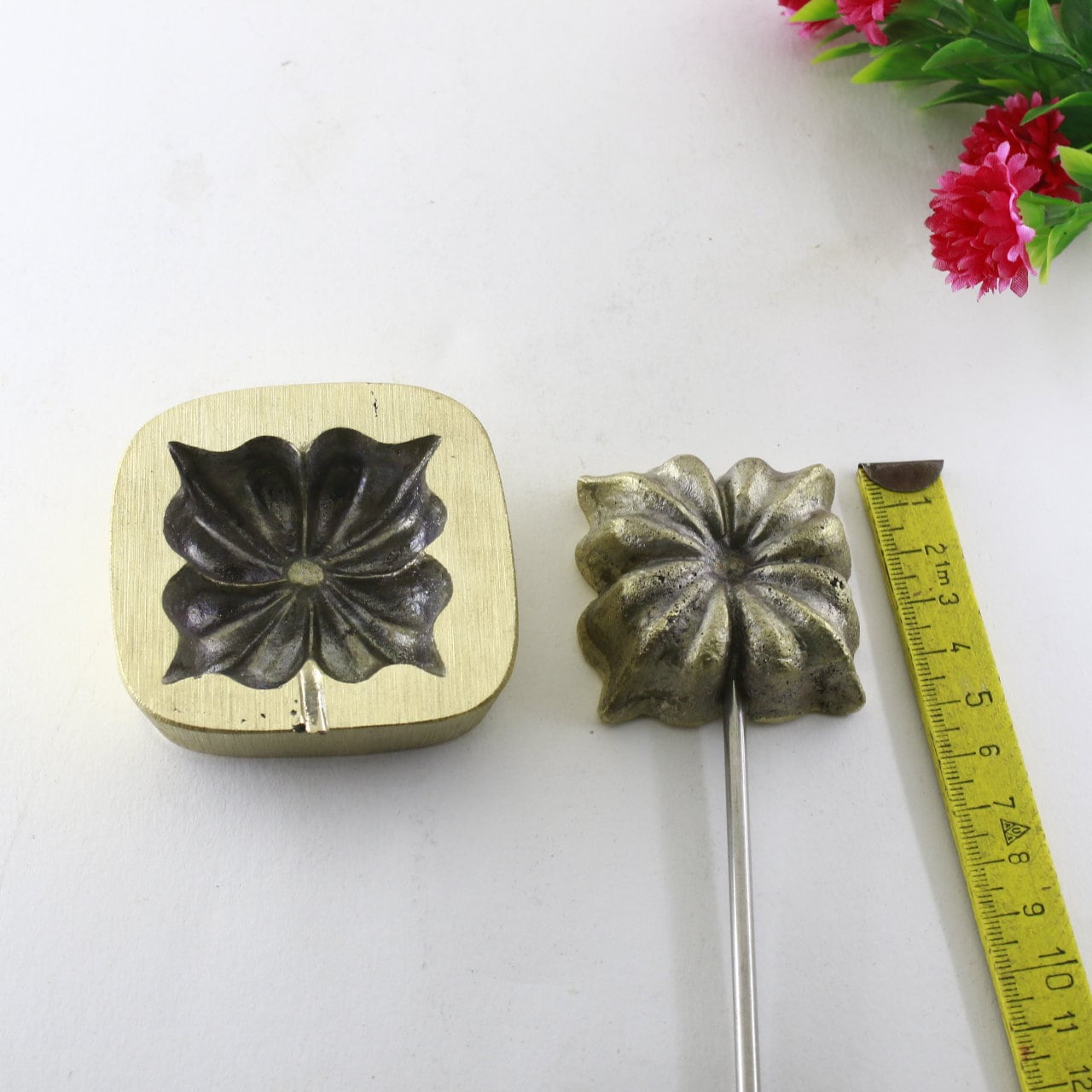 Millinery Flower making tool Flower making iron Mould Leaf/Petal Mould silk - 4.5cm