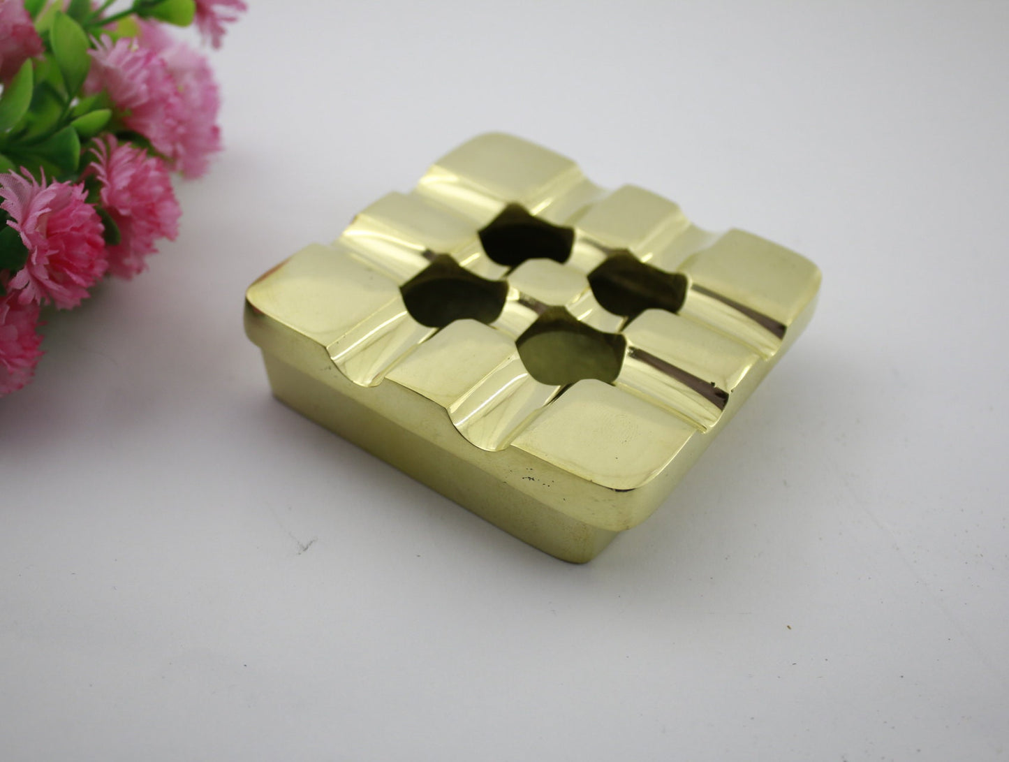Ashtray solid brass home decor - office decor - boat decor hand made