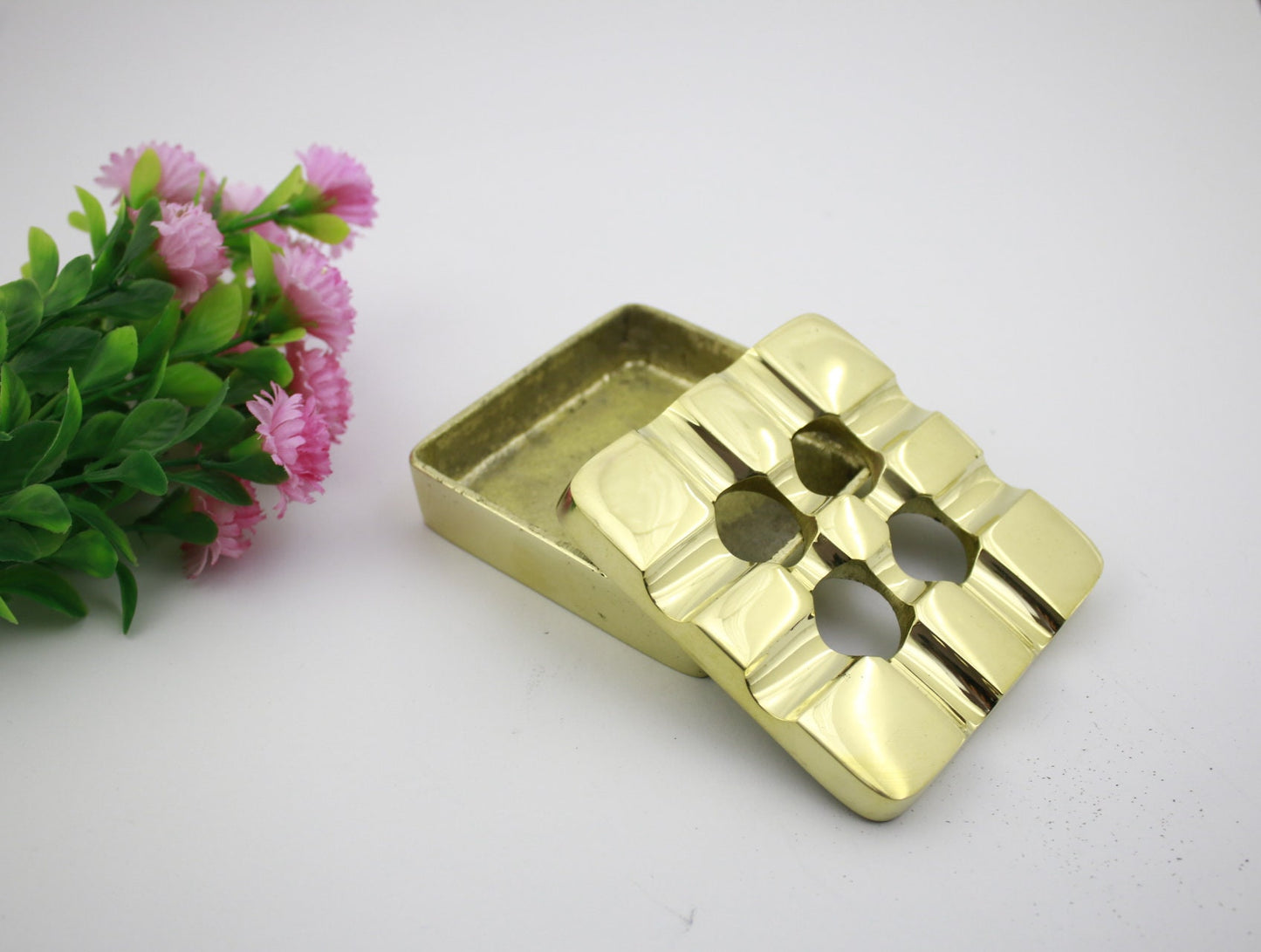 Ashtray solid brass home decor - office decor - boat decor hand made
