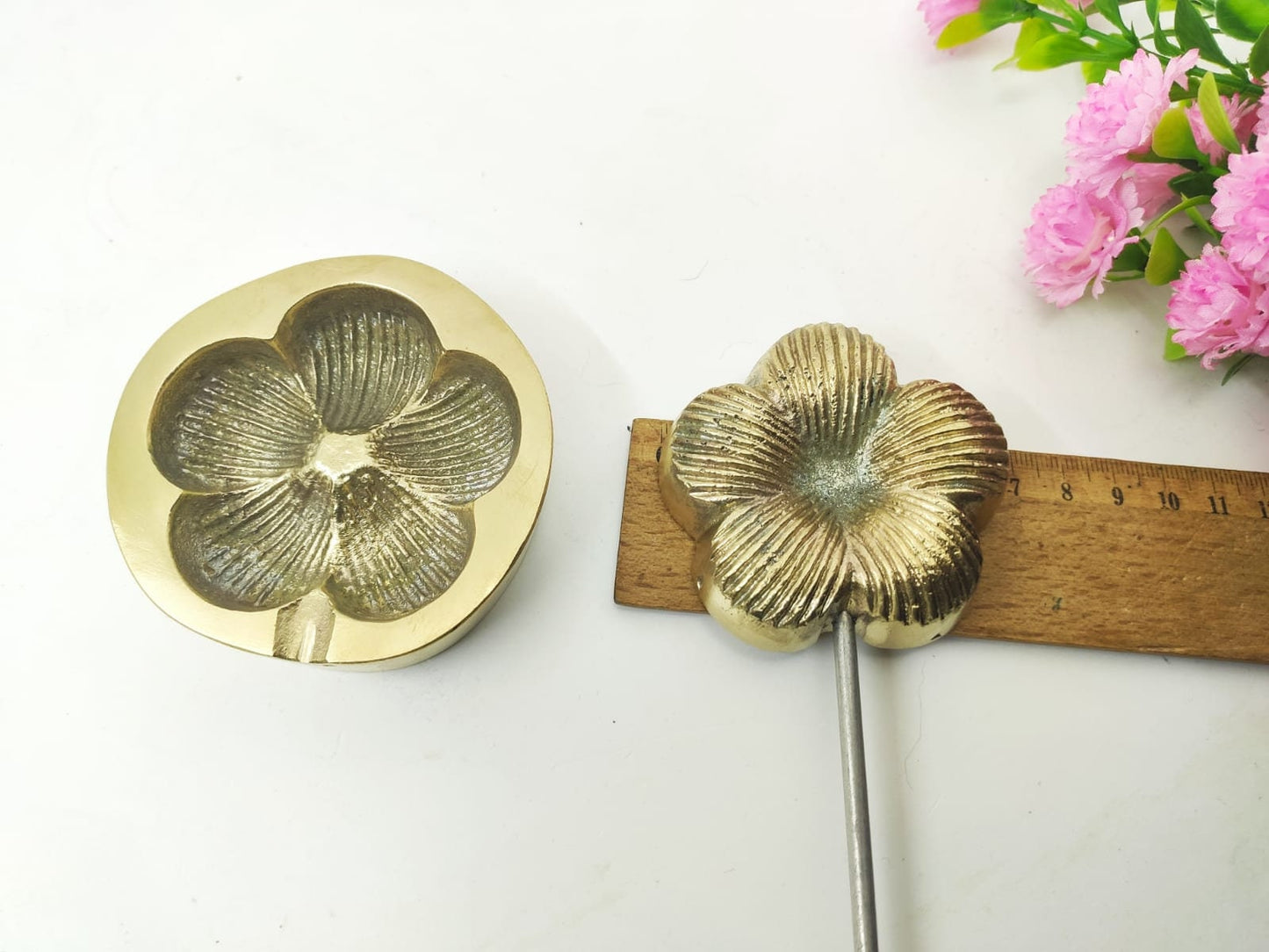 Millinery Flower Making Iron Tool Mold / Petal Mould silk - Molla Tool - leather flower molds - Artificial silk flowers 6cm