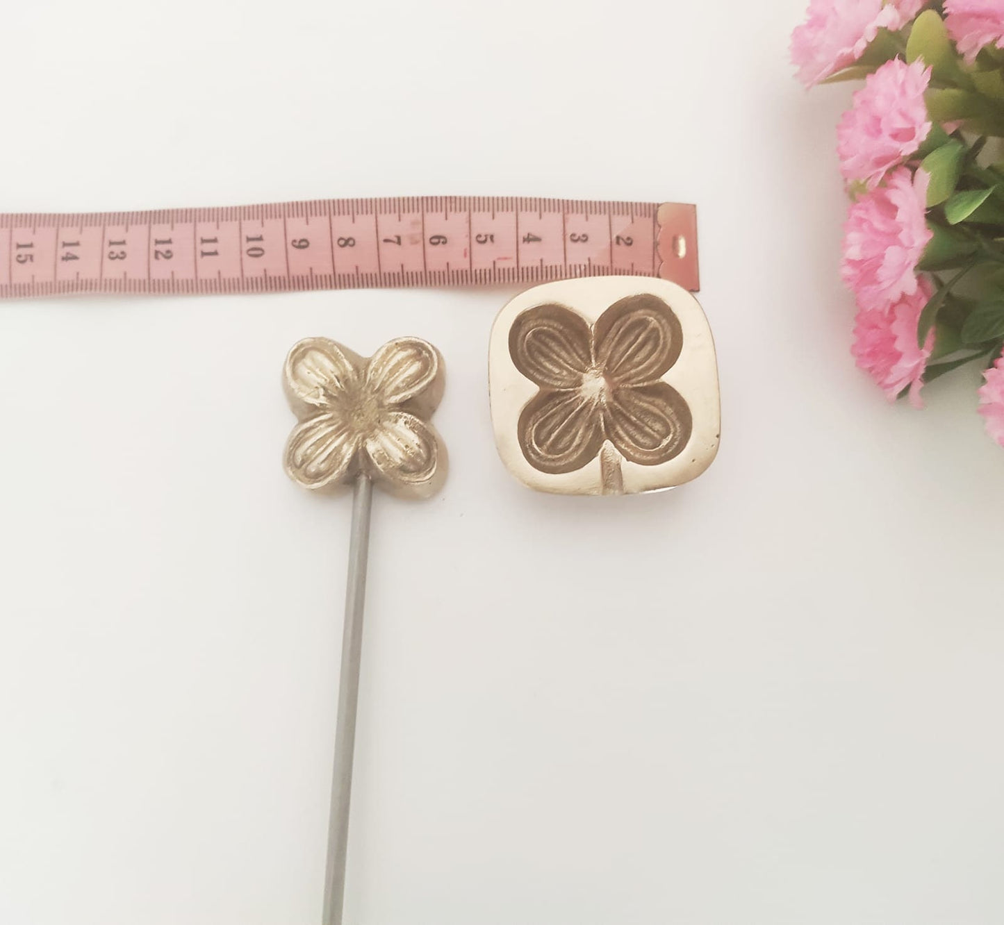 Millinery Flower making tool Flower making iron Mould /Petal Mold silk 3cm x 3cm