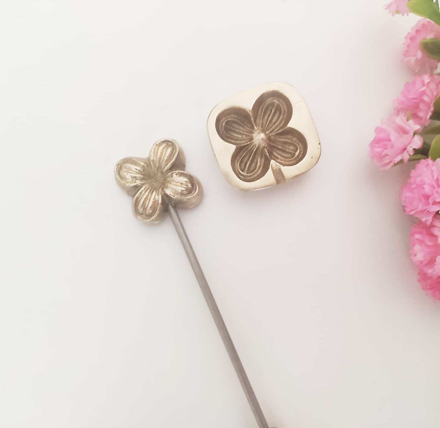Millinery Flower making tool Flower making iron Mould /Petal Mold silk 3cm x 3cm