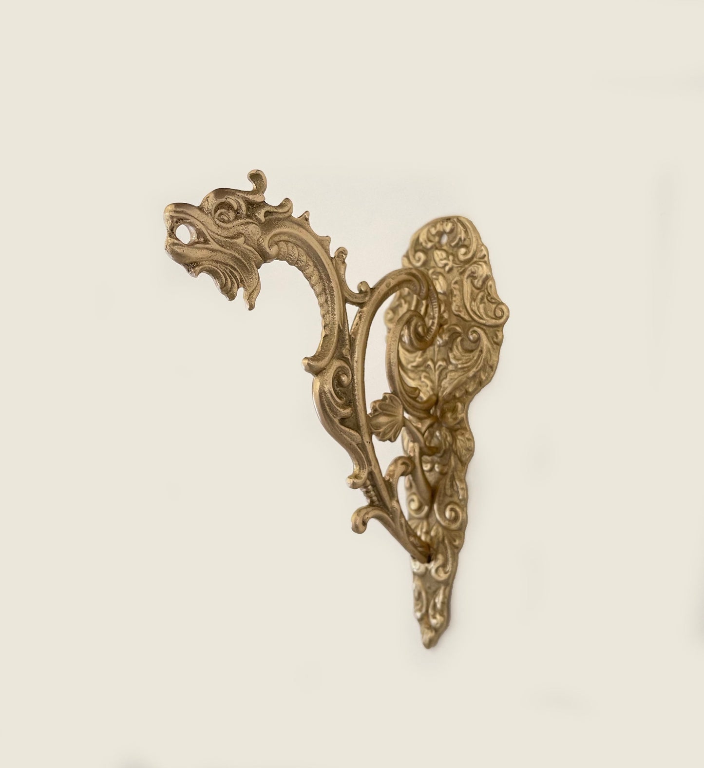 Planters Hanger Minimalist Plant bracket Brass Wall hook dragon figure vintage style Plant Hooks