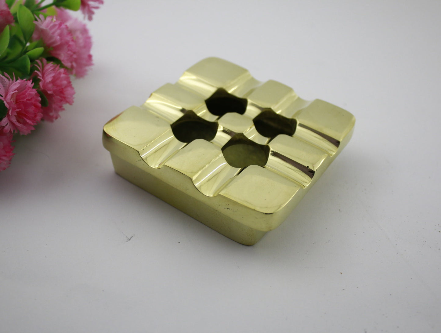 Ashtray solid brass home decor - office decor - boat decor hand made