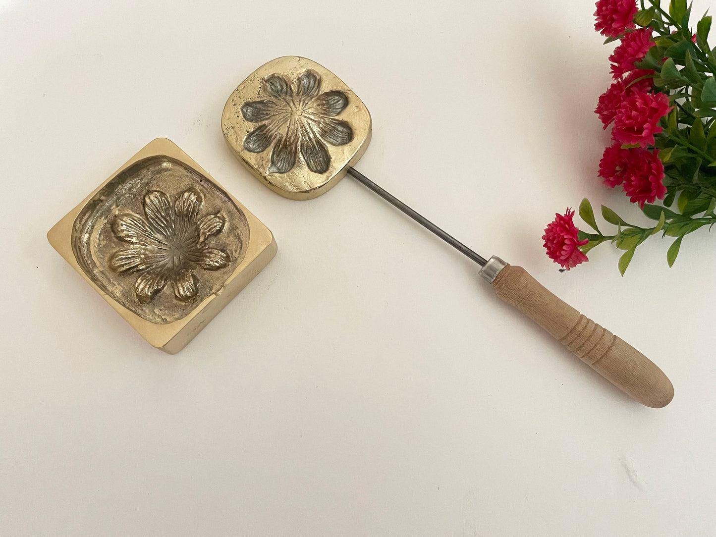 Leather working tool Millinery Flower making tool Flower making iron Mould - 7cm x 7cm